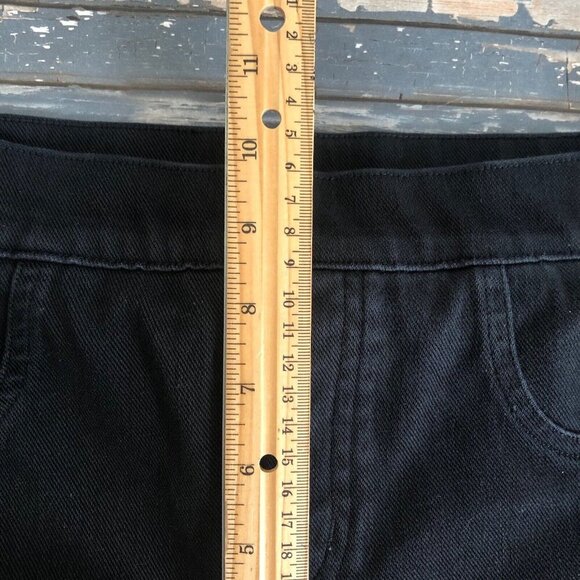 Spanx Pull On Jean-ish Ankle Leggings Jeans Women Size Medium Black - Picture 6 of 11